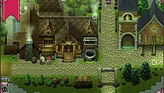 Massage chair makes witch cry in hentai game