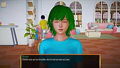 My new family playing a game together