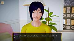 My new family playing a game together