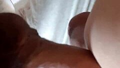 well-endowed guy suggestively and nicely putting in friend's little ass