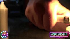 wifebucket's homemade threesome turns romantic candlelight into wild valentine passion