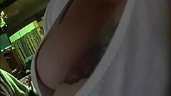 My wife sucking and showing big tits.