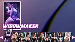 Permainan Seks dengan Chun Li, Yorha 2B, dan Widowmaker dalam Tindakan Anal