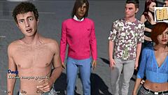 blondine med store patter og fed røv i 3D anime hentai spil