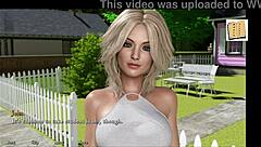 blonde with big tits and ass in 3d anime hentai game