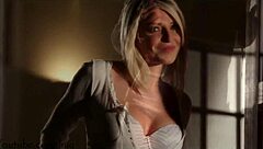 European Babe Rips Clothes Off in Seductive Striptease