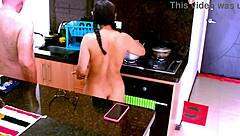 surprise sex in kitchen with big ass babe 😏