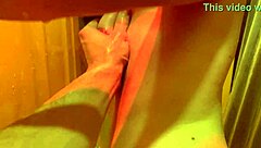 busted her wet pussy open - amateur teen throws ass back on dick in shower so good