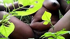 I'M Tribal African, Fingering Myself In The Wood With Toys