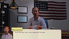 In college, I meet my new gay roommate and get bound for fun