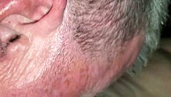 Partner engages in intense cock sucking session with brets