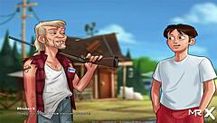 Summertime Saga: the shaking barn hides uncensored big ass action