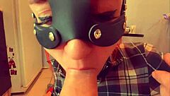 Redhead takes cumshot in throat pov