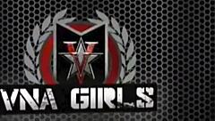 Isabella Clark just shoves a huge pink dildo and thick meat in her butt.