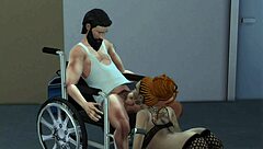 Invalid Wants Sex A Tattooed Girl Has Sex With An Invalid