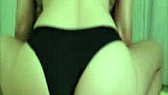 Young white girl sitting on dick, friend cums inside, sister records