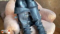 Steampunk Girl Goes Hard with Doggy and Blowjob, Ending in Oral Creampie. Fox Cosplay Adds Extra Spice.