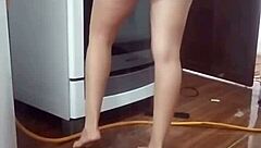I Recorded My Maid Washing The Stove Naked