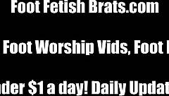 She will worship my feet to cheer me up