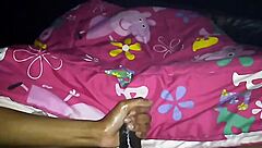 Fat Ebony MILF Gives Handjob To Monster Black Cock