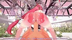 Yae Miko in Genshin Impact fantasy scene.