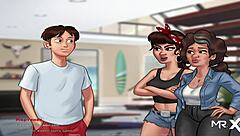 In summertimesaga, the maid wants to clean up in episode four eleven