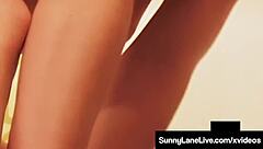 Sex-Starved Sunny Lane Feels Ecstasy Fingering Her Wet Pussy