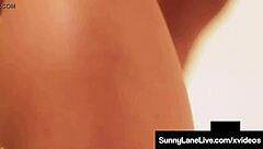 Sex-Starved Sunny Lane Feels Ecstasy Fingering Her Wet Pussy