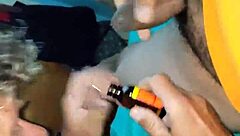 Hey, check out this fat latin cock swallowing cum! 😍