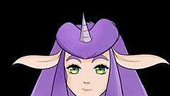 starcraft ii slutcraft redhead striptease in cartoon