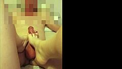 Give me that hot milf footjob, he says