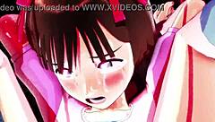 Intense 3D Anime Action in Purupuru Haruka 09 String Pulling Game