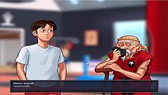 summer time saga unc part 35 brings wild cartoon dating vibes. can't stop playing this hentai game!