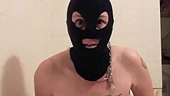 Esclave F in Raw French BDSM Masturbation Uro Session