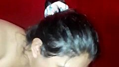 Incredible blowjob leaves him moaning loudly!