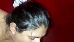 Incredible blowjob leaves him moaning loudly!