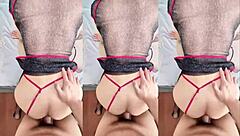 Chinese amateur with big tits gets rough anal in homemade video