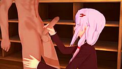 嘿，看18+少女Inori Yuzuriha在3D本子里被内射！