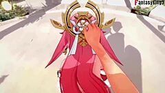 Yae Miko在原神幻想中疯狂做爱，啊嘿颜脸