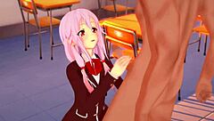 Yo, check teen Inori Yuzuriha getting creampied in 3D hentai!