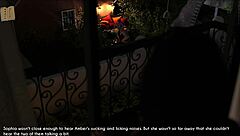 Blonde wife and mother-in-law ride big cock in missing scenes!