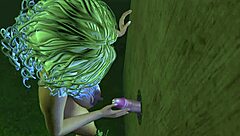 Anime hentai sahnesinde glory hole aksiyonu