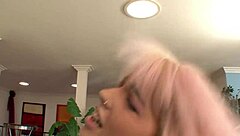 Guy Cums on Christina's Luscious Titties After Ramming Her Wet Pussy Hard