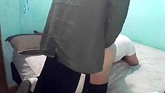 cogemos de perrito on a cold day in our double bed