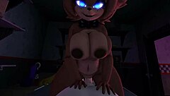 I’m riding Frennis hard, moaning loud while dancing on that cock with my cute brunette charm.