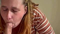 piggy went wild, slurping and sucking on that thick cock