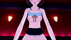 pov banging kaguya shinomiya with cum inside her hentai pussy