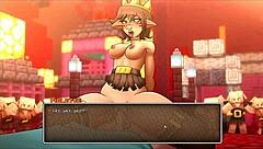 Is that teen getting a public creampie in Hornycraft?