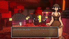 Is that teen getting a public creampie in Hornycraft?