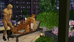 watch the hunky threesome in sims 4
